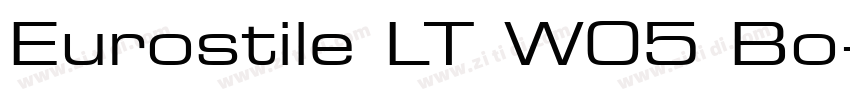 Eurostile LT W05 Bo字体转换